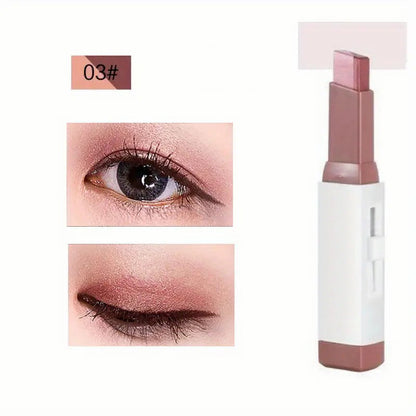 Palette de fards à paupières en poudre à dégradé bicolore