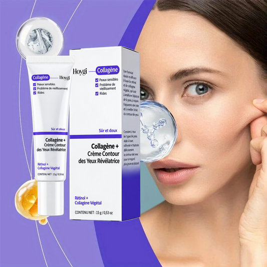 Crème Contour des Yeux Nourrissante & Réparatrice au Collagène – Formule aux Essences Végétales