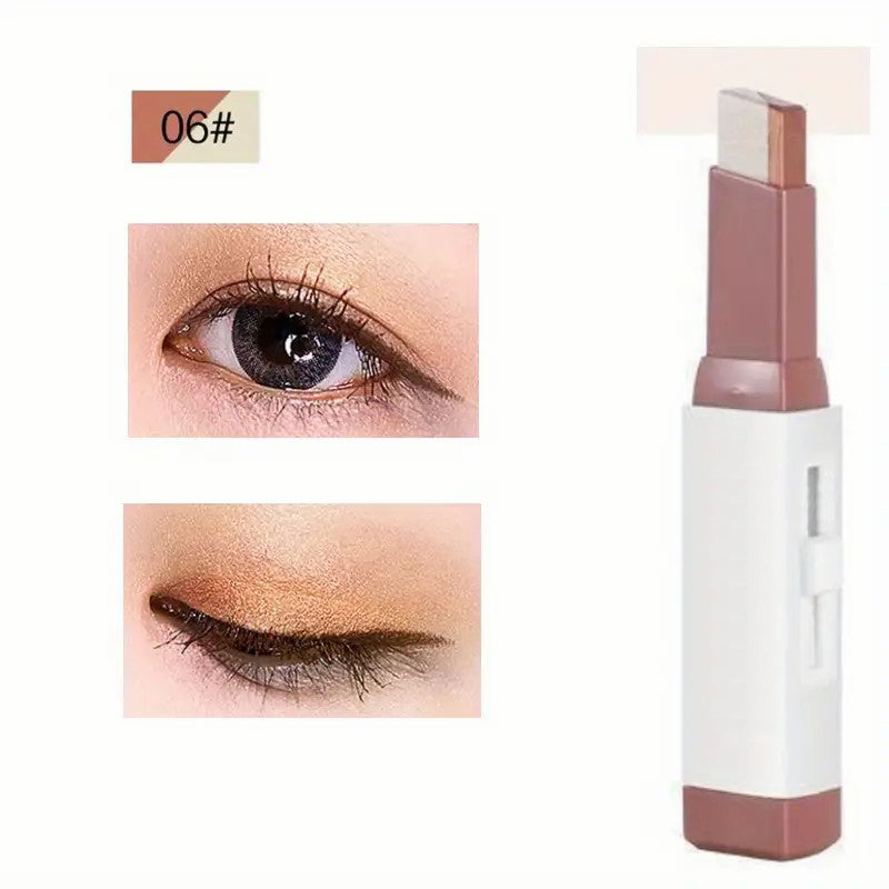 Palette de fards à paupières en poudre à dégradé bicolore
