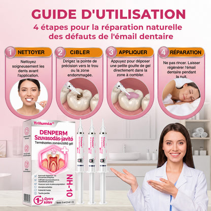 🇫🇷 Trilumia® DenPerm🦷 Gel de Soin Dentaire Avancé – Émail Plus Fort & Sourire Naturel ✨