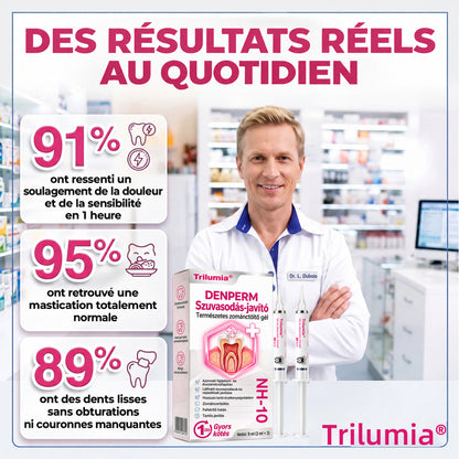🇫🇷 Trilumia® DenPerm🦷 Gel de Soin Dentaire Avancé – Émail Plus Fort & Sourire Naturel ✨