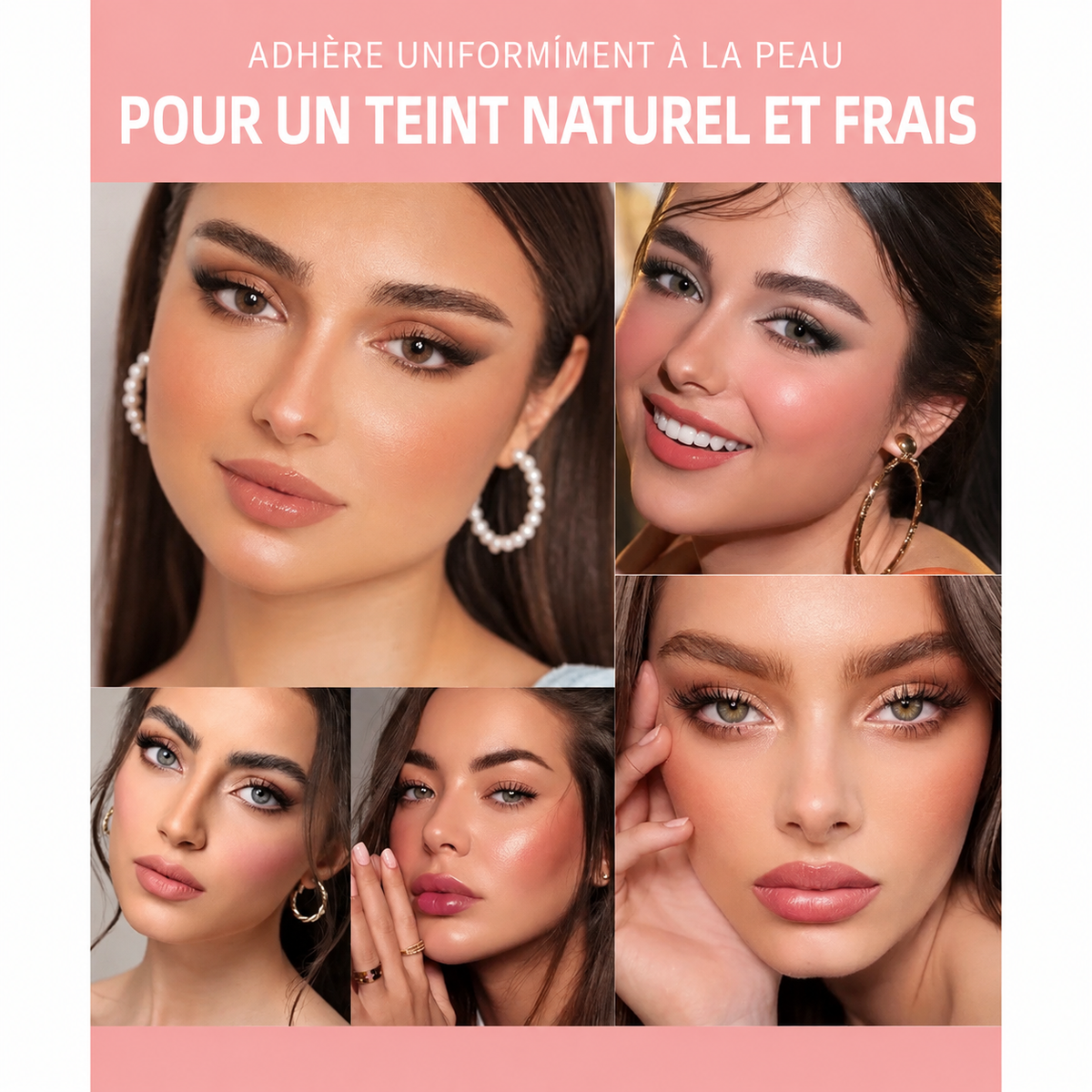Blush liquide waterproof longue tenue, teinte naturelle de peau