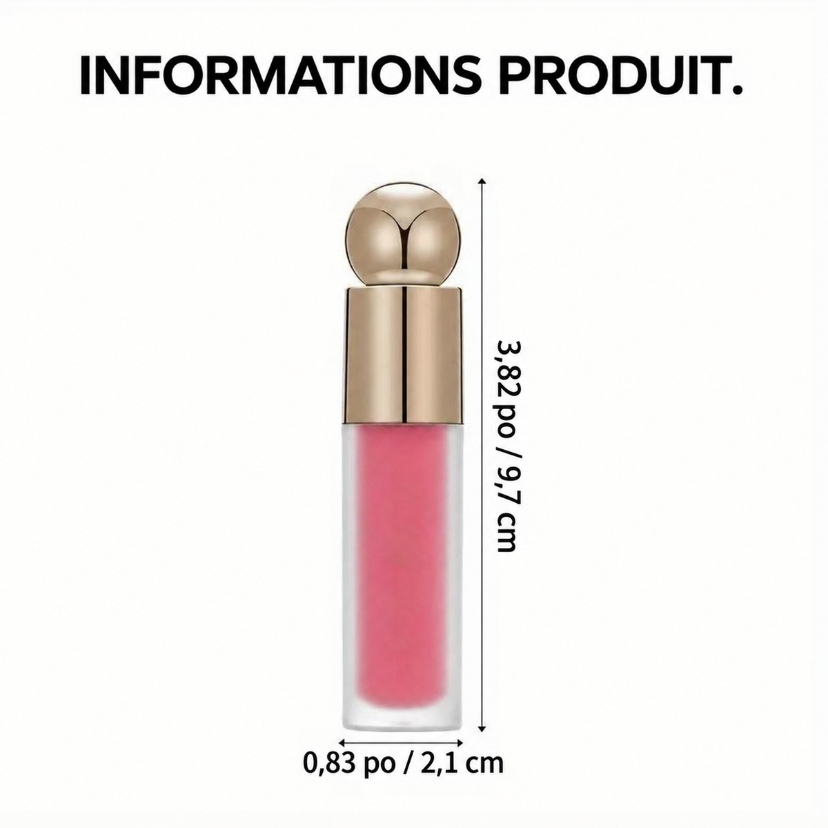Blush liquide waterproof longue tenue, teinte naturelle de peau