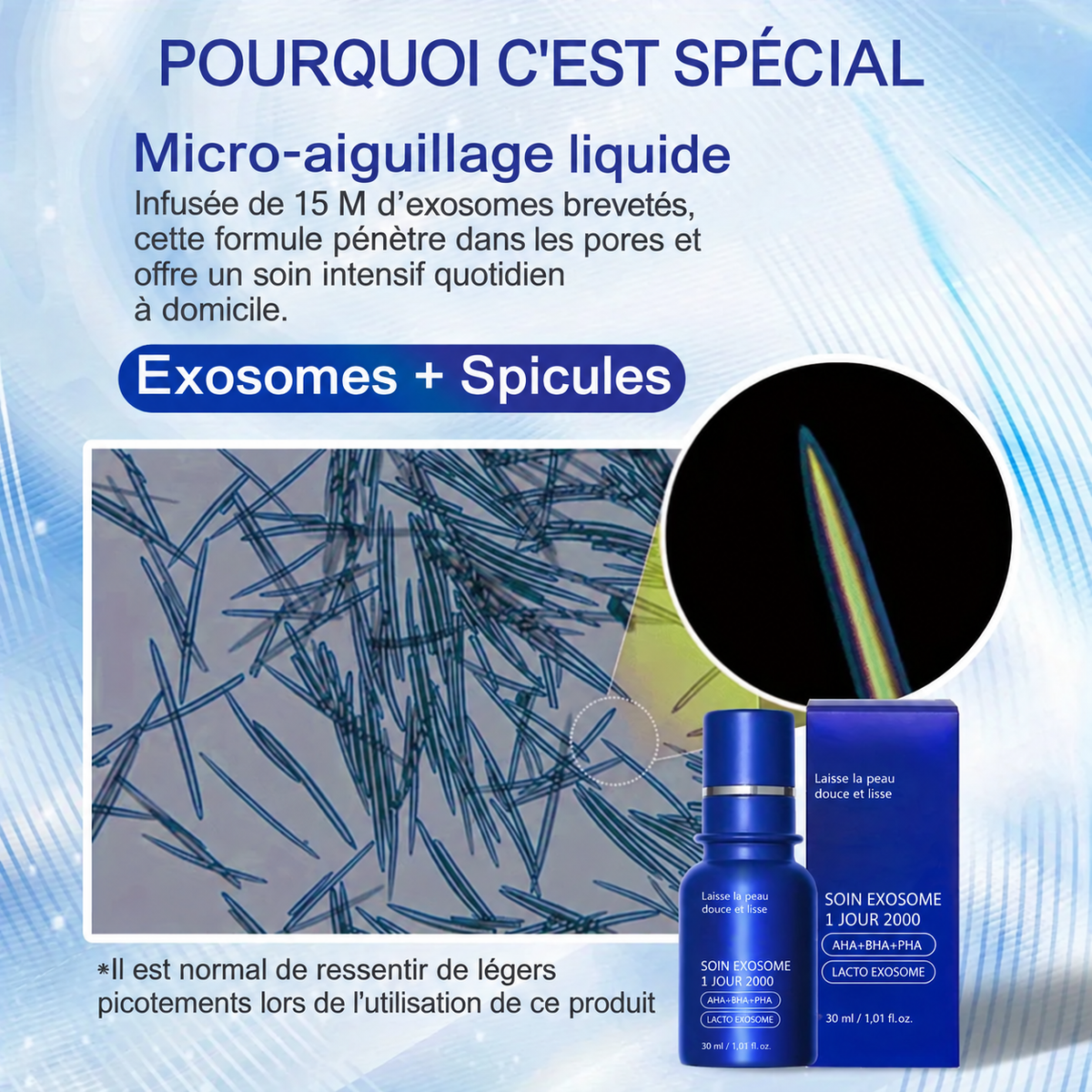 Sérum Visage Bleu – Anti-Imperfections & Contrôle du Sébum – Soin Coréen