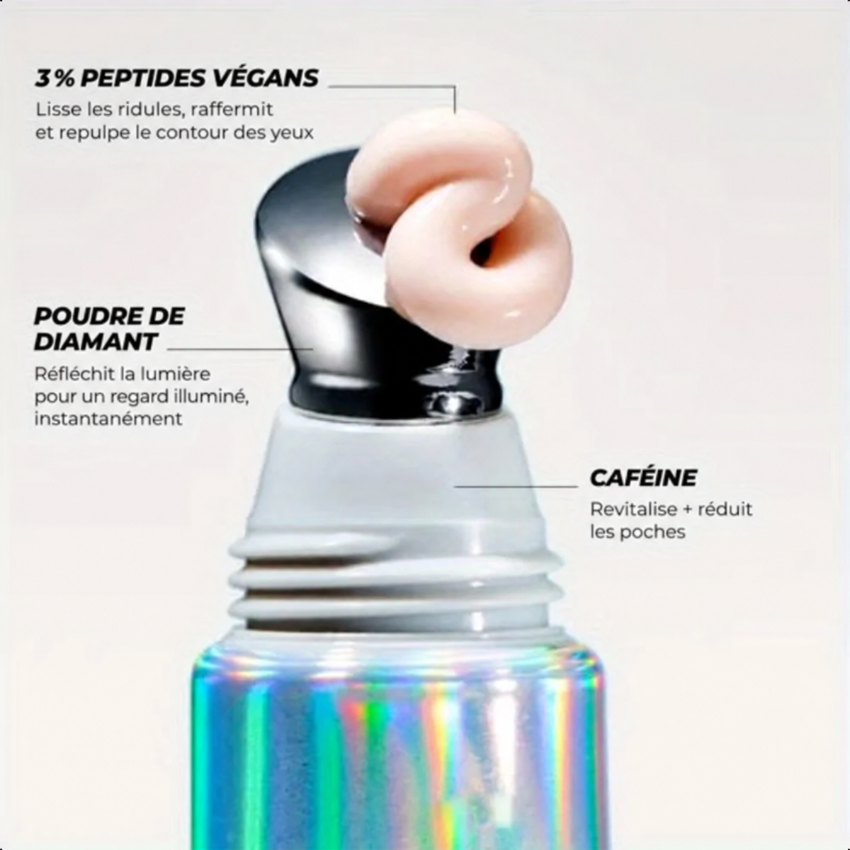 Crème Contour des Yeux Illuminatrice – Éclat & Anti-Poches