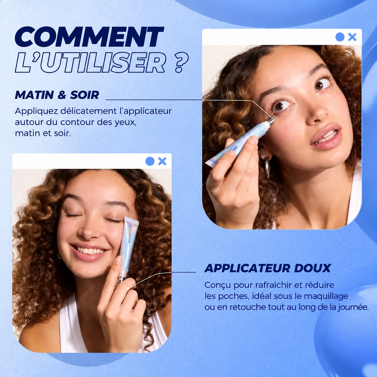 Crème Contour des Yeux Illuminatrice – Éclat & Anti-Poches