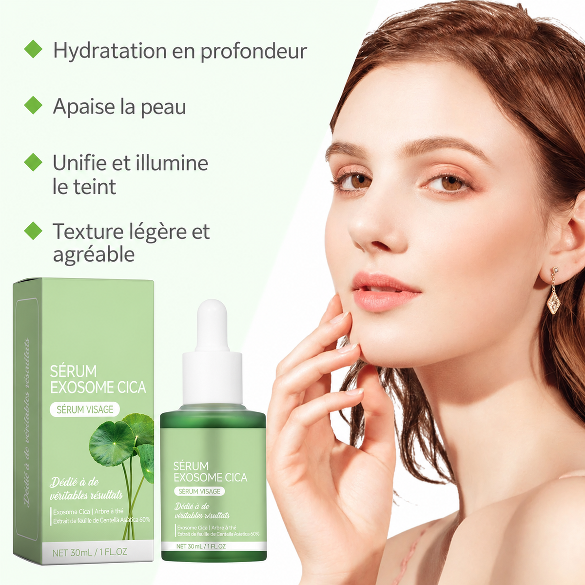 Sérum Visage – Enrichi en Extrait de Réglisse et en Acide Hyaluronique