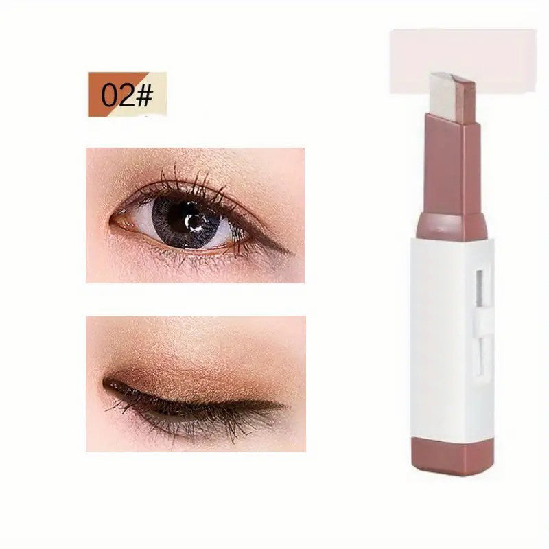 Palette de fards à paupières en poudre à dégradé bicolore