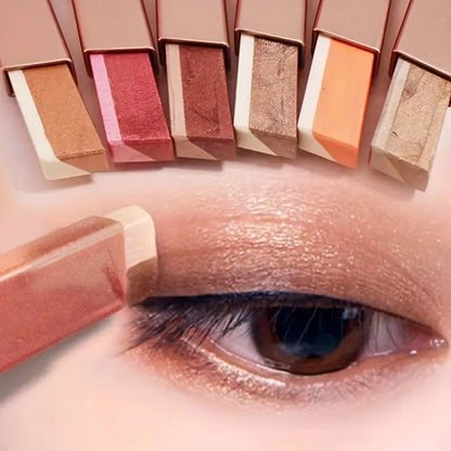 Palette de fards à paupières en poudre à dégradé bicolore